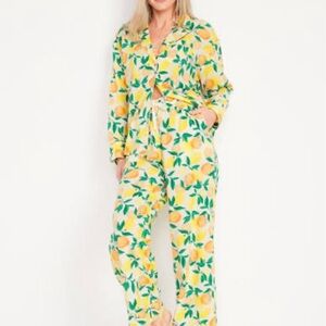 NWT.. Old Navy Citrus Print soft Jumpsuit - Yellow and Green